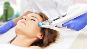 woman getting Mesotherapy 